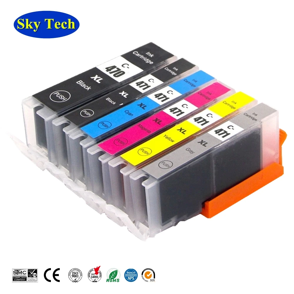6PK совместимый чернильный картридж для PGI470 CLI471 PGI-470 CLI-471 canon