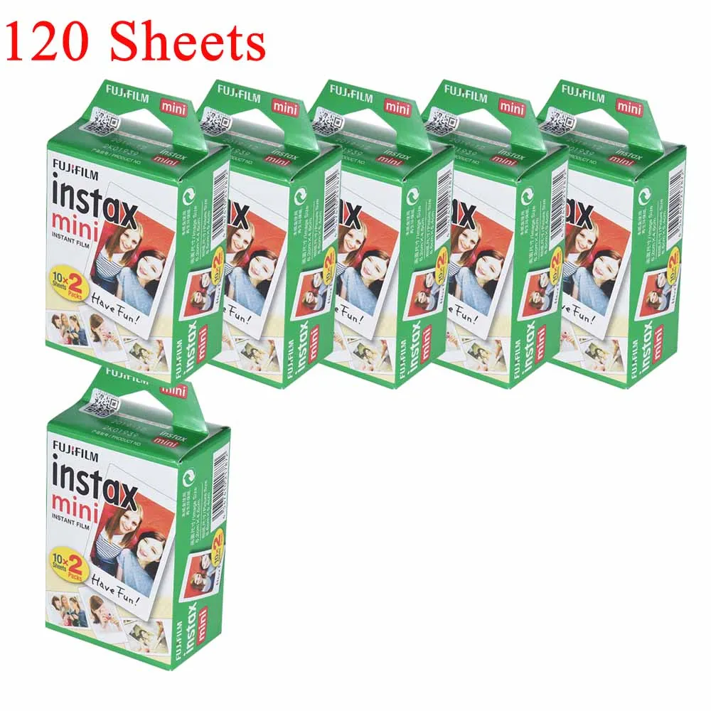 120 Sheets 10-200 листов Fujifilm Instax Mini белая пленка фото бумага моментальная печать альбом для Fujifilm Instax Mini 7 s/8/25/90/9 - Цвет: 120 Sheets