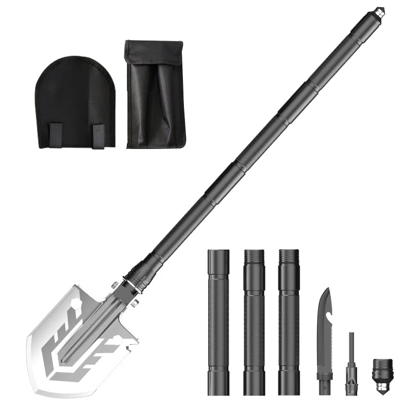 

Engineer shovel multifunctional folding shovel camping military shovel outdoor supplies shovel survival edc tool manganese steel