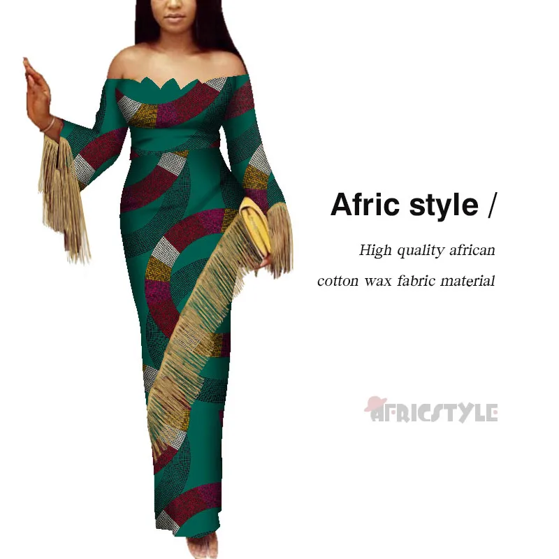 Платье женское вечернее в африканском стиле с цветочным принтом WY5359 |