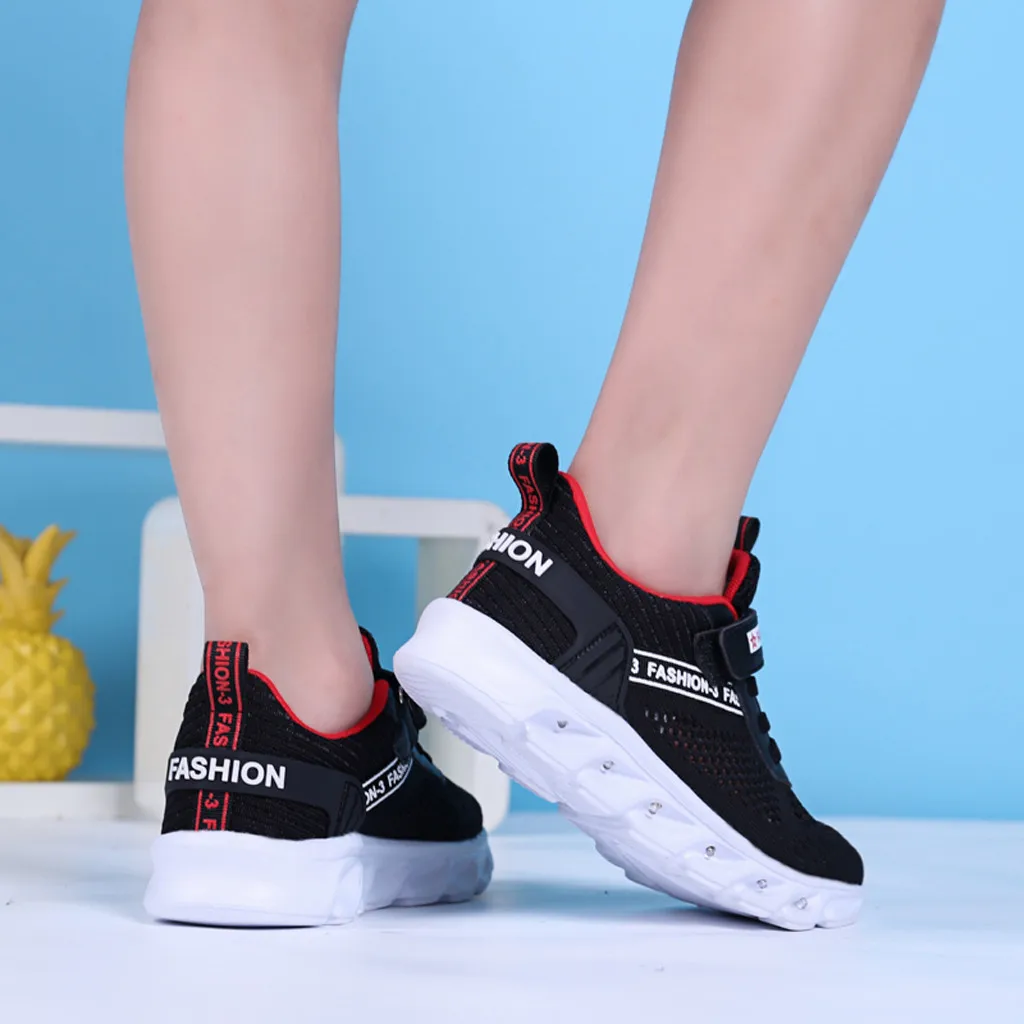 Детская обувь Детские кроссовки для маленьких девочек и мальчиков Полосатые