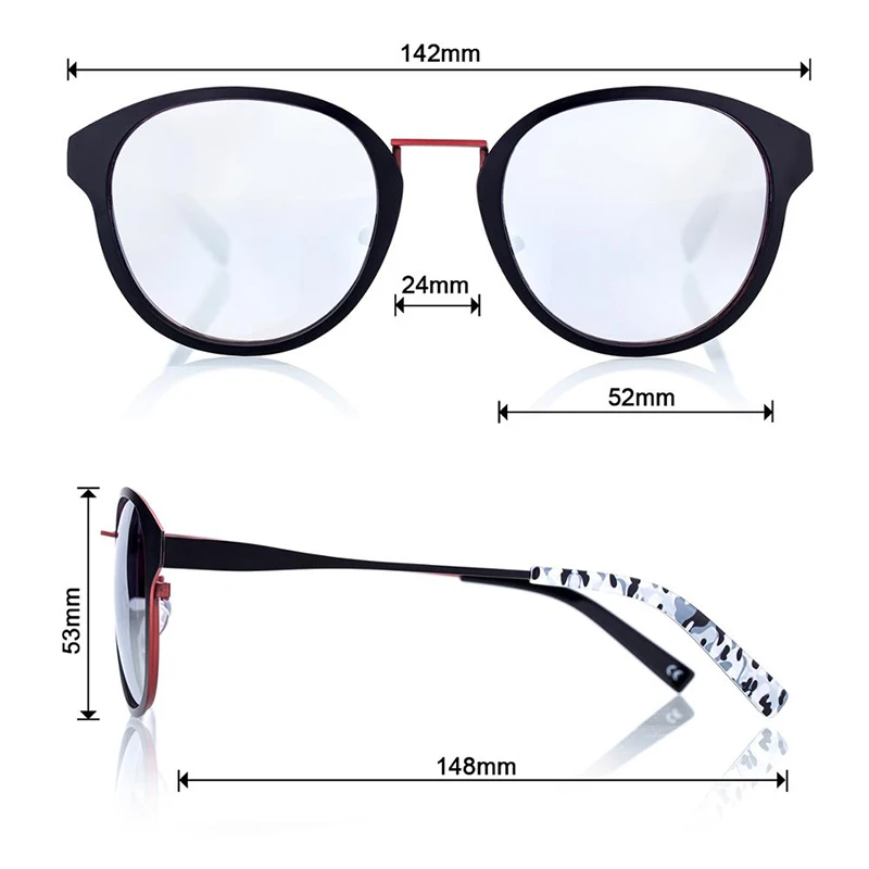 Солнцезащитные очки COLOSSEIN в оправе из нержавеющей стали квадратные