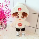 20 см, игрушка, детская одежда, кукла звезда, Idol, одежда, платье, белая, искусственная шерстяная шапка, штаны, рождественские подарки