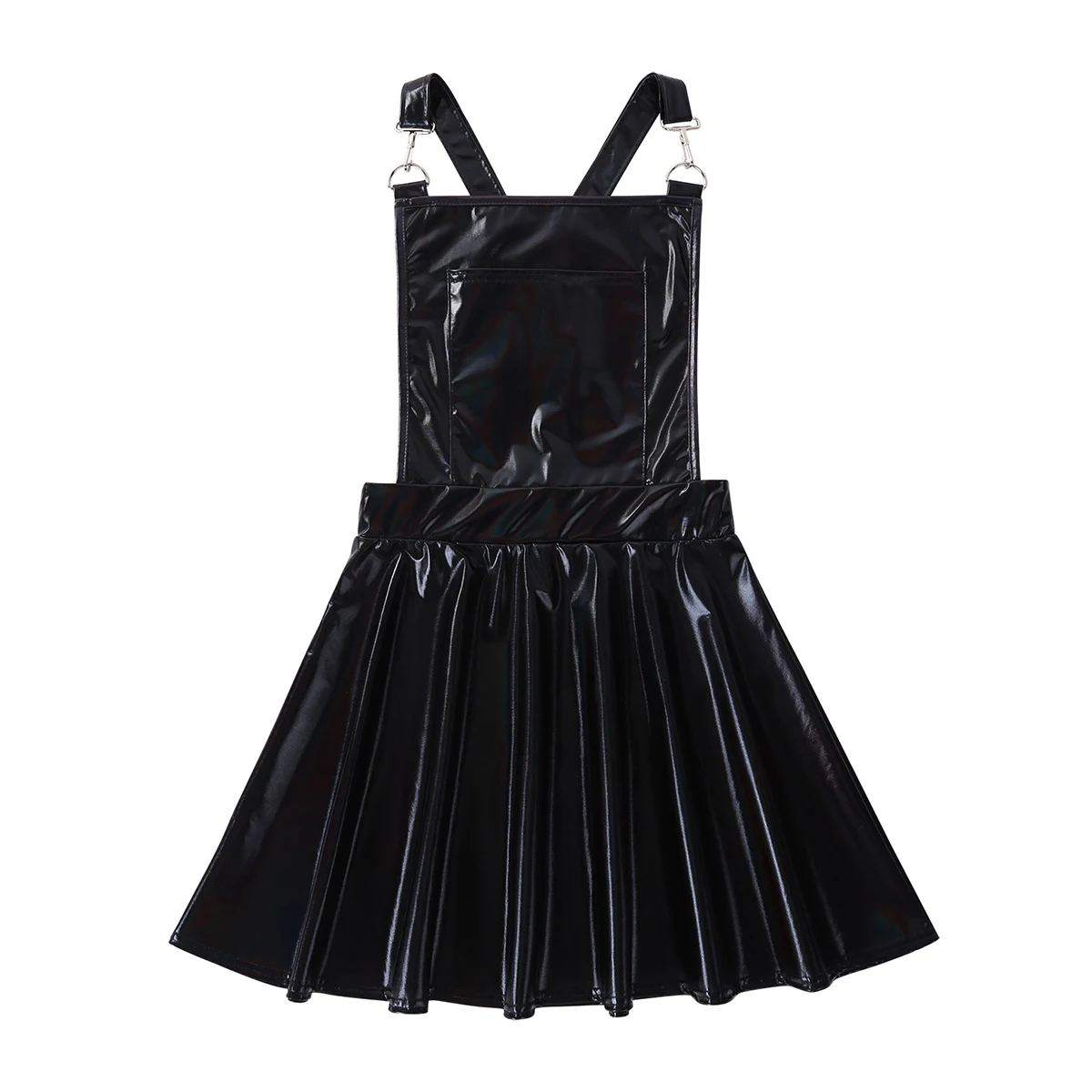 Женское блестящее металлическое голографическое регулируемое широкая подтяжка