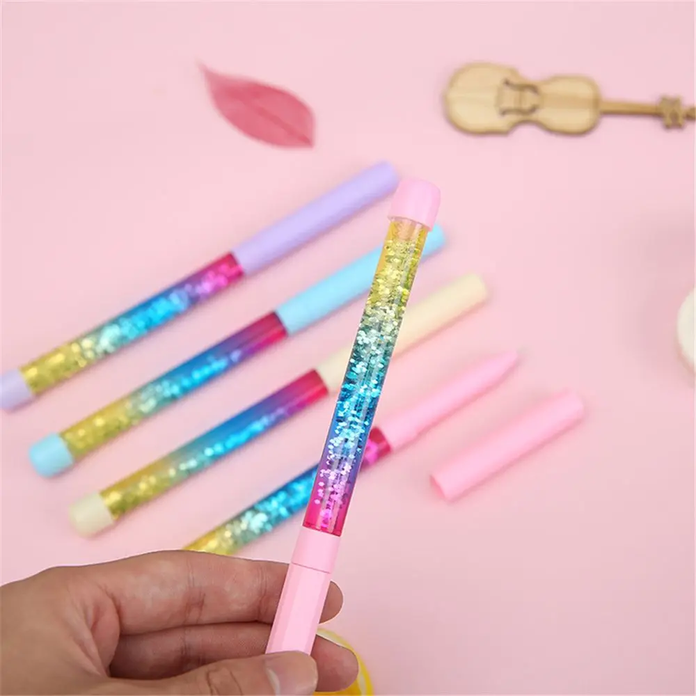 1 шт. гелевая ручка Kawaii 0 5 мм волшебная палочка Кристалл Дрифт песок блеск