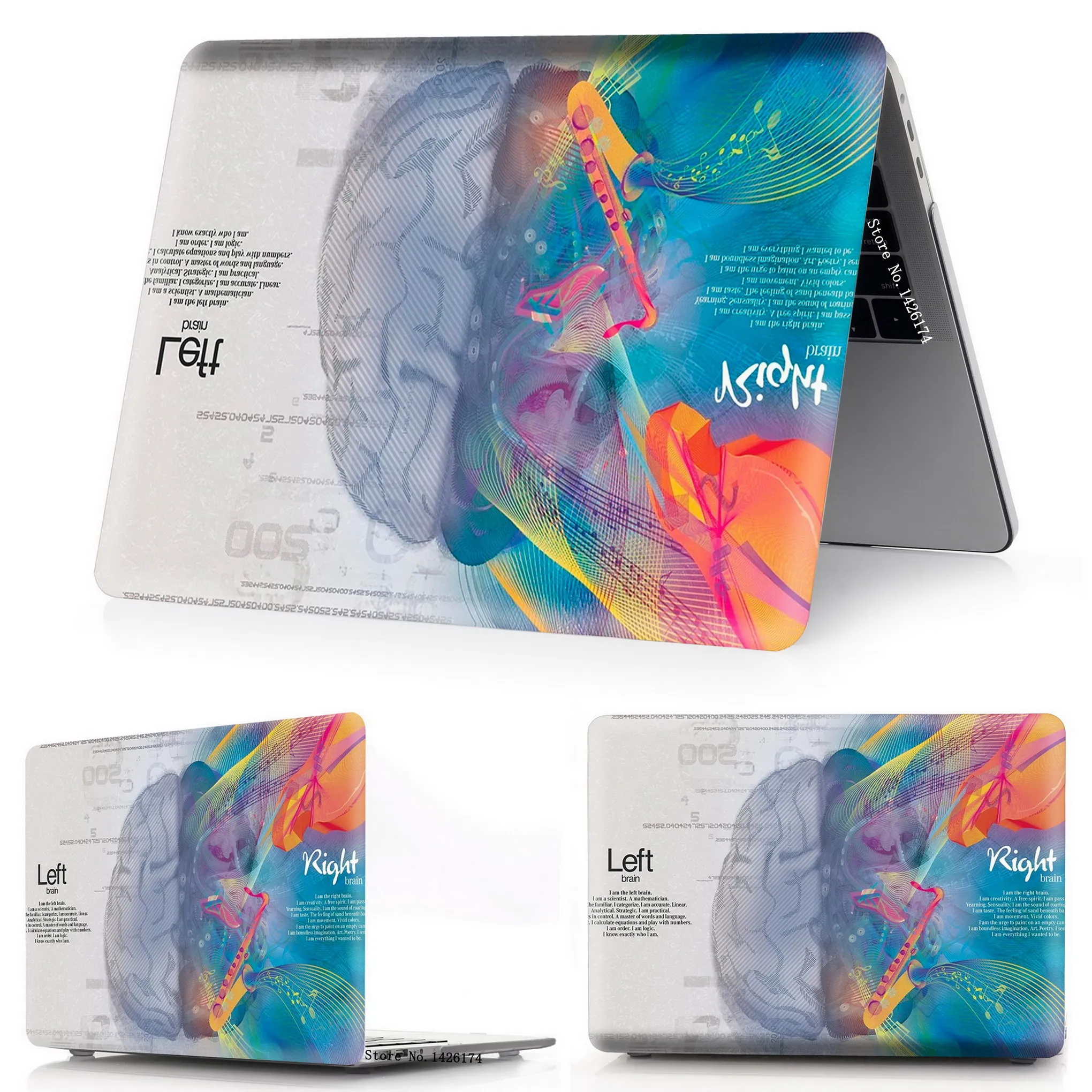 Окрашенные мозги, чехол для Apple Macbook Air Pro retina 11 12 13 15 дюймов сумка для ноутбука, для Mac book Air Pro 13,3, 15,4 чехол. A1932+ подарок - Цвет: Music brain