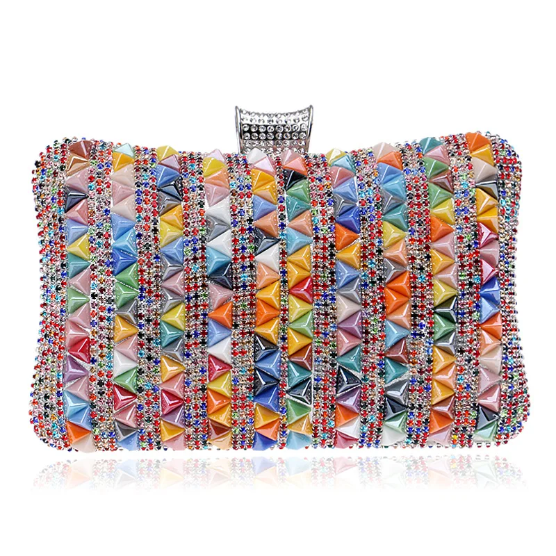 

Diamond Women Party Clutch Bag Metal Crystal Clutches Evening Bags Wedding Shoulder Handbag Wristlets Clutch Purse DF50CB