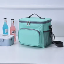 Portable Picnic Bag Thermal Insulated Lunch Box Tote Cooler Handbag Waterproof Backpack Bento Pouch School Food Storage Bags