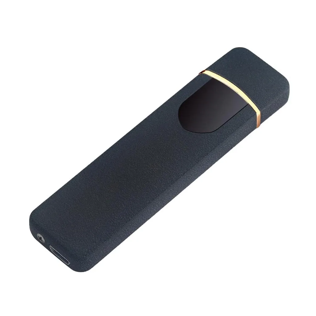 Перезаряжаемая USB ветрозащитная беспламенная электрическая зажигалка для сигарет с электронной зарядкой
