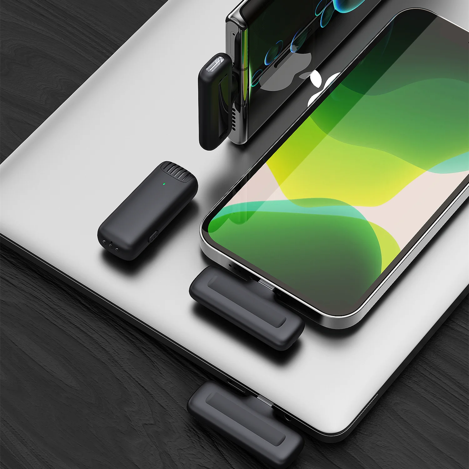 Беспроводной петличный микрофон беспроводной Plug-Play совместимый с iPhone Android