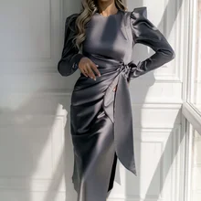 Long sleeved Winter Dresses Versatile Office Lady Fashion Dresses Elegant Dresses For Women Temperament Vestido Luxury Robe (4)