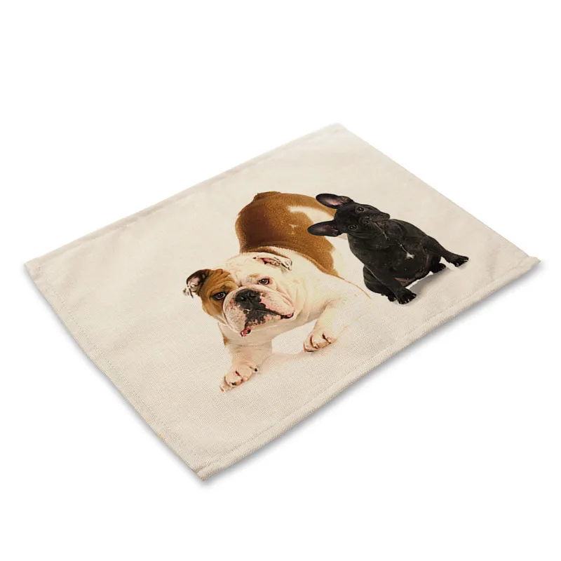 Подстилка салфетка с собакой модный мультяшный коврик для стола креативная