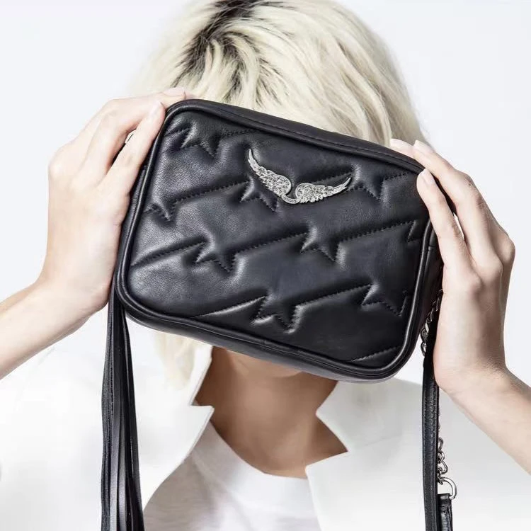 

Zadig et Voltaire Bag for Women Luxury Genuine Leather Wings Shoulder Bag 2021 Fashion Crossbody Bags Decoration Handbag Bolso