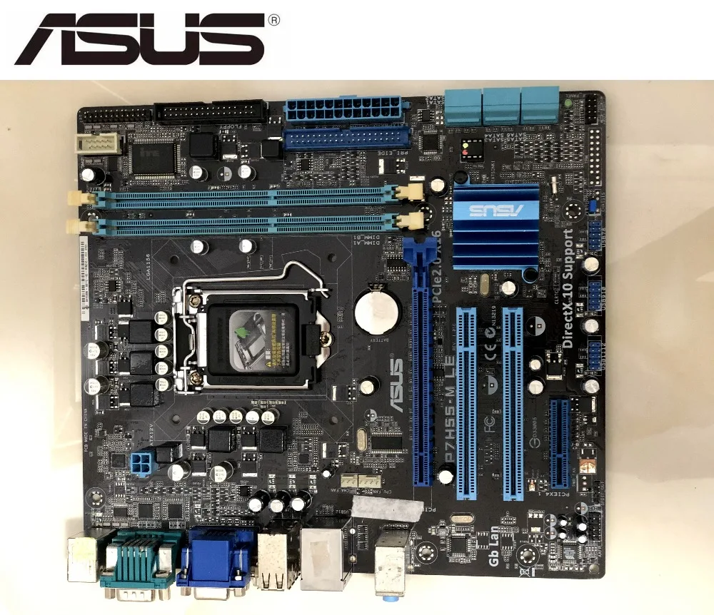 Материнская плата ASUS P7H55-M LGA 1156 DDR3 доски для I3 I5 I7 16 GB плата H55 рабочего Материнская плата