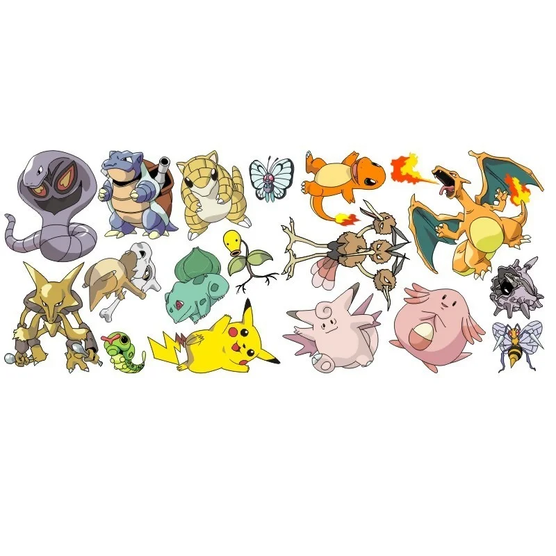 

Pokemon Anime 3D charizard stickers children cartoon wall self-adhesive kindergarten decoration graffiti sticker kawaii decor