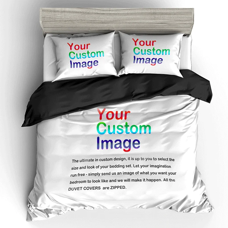 

Blur Effect Bedding Set Splicing Home Textiles Customizable 3pcs Bedroom With Pillowcase Duvet Cover Single Twin Full Size