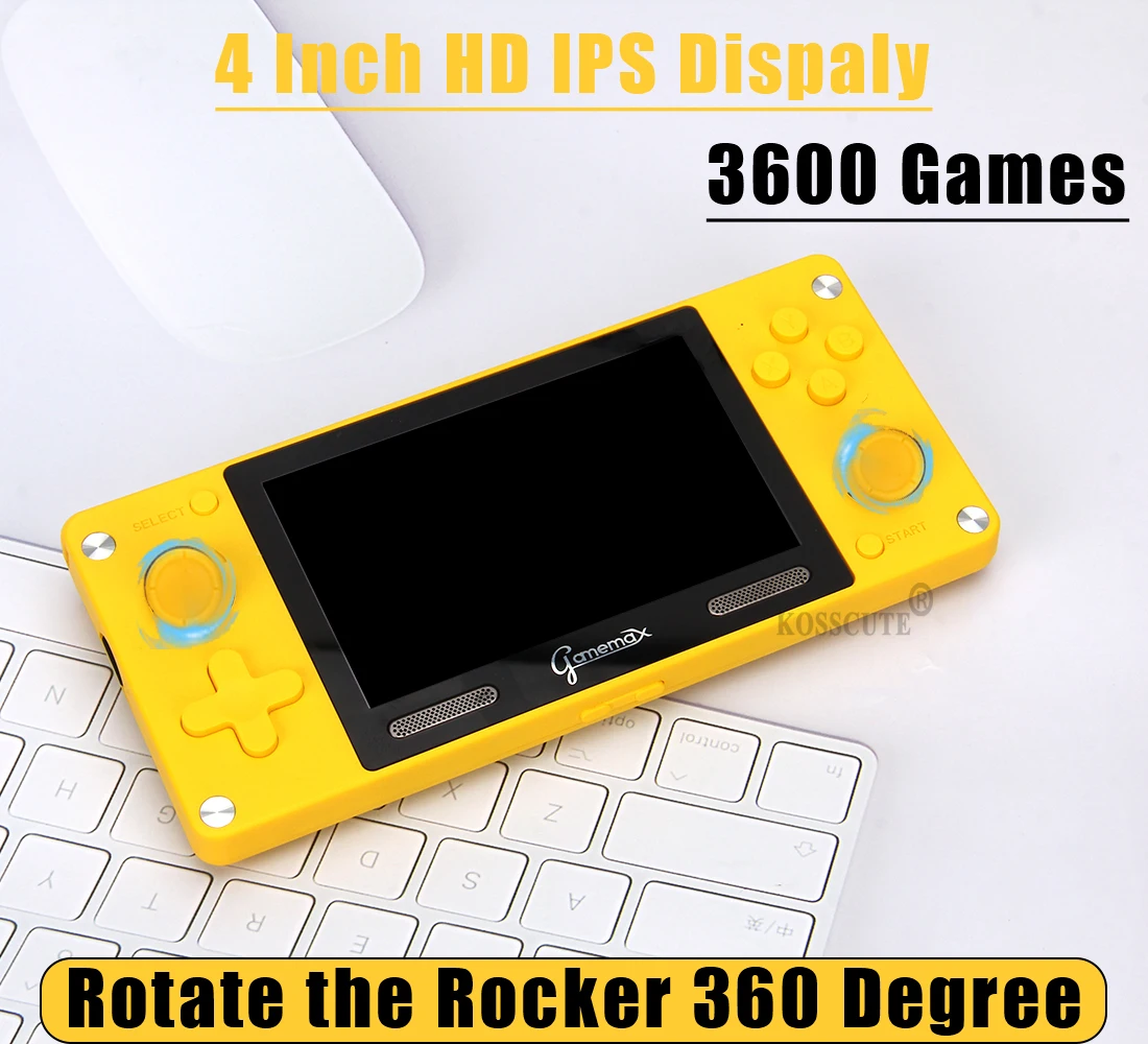 

Handheld Gaming Console Support GB GBC N64 PSP PS1 4 inch Screen Retro Game Player with TF Card 3600 Games TV OUT Dropshipping