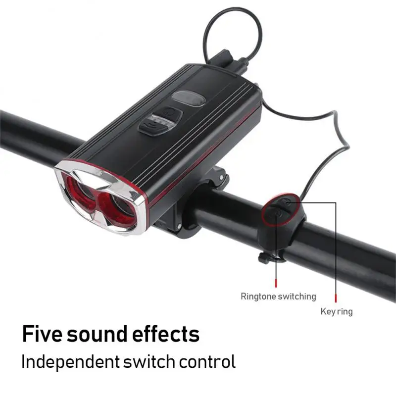 

Induction Bicycle Headlights Outdoor Gear Horn Riding Lights USB Charging Headlights Flashlight Cycling Equipment.