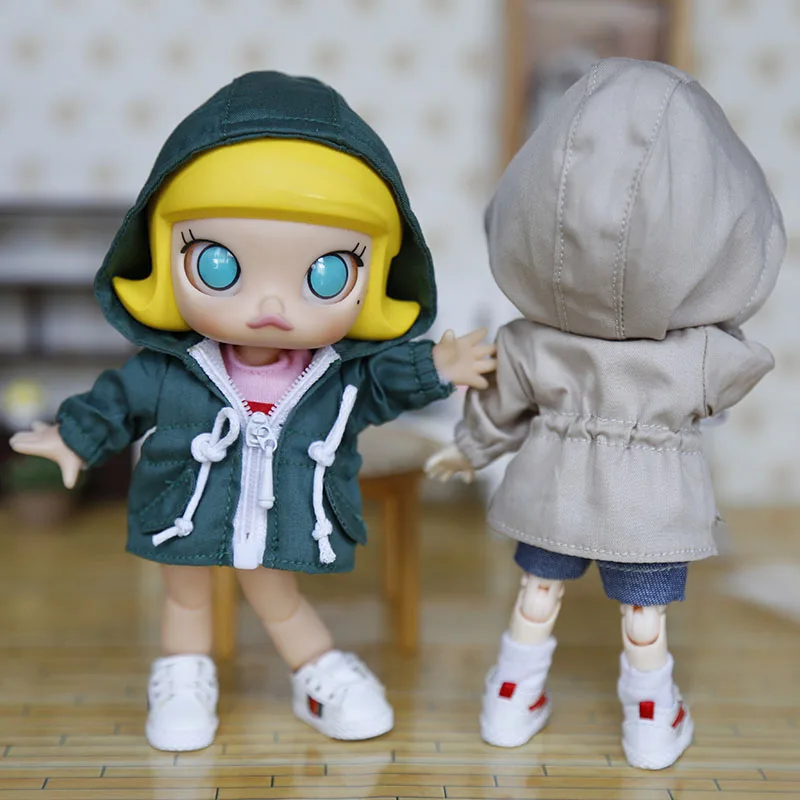 Ob11 аксессуары для одежды Молли одежда пальто ветровка хлопковая piccordo однотонная