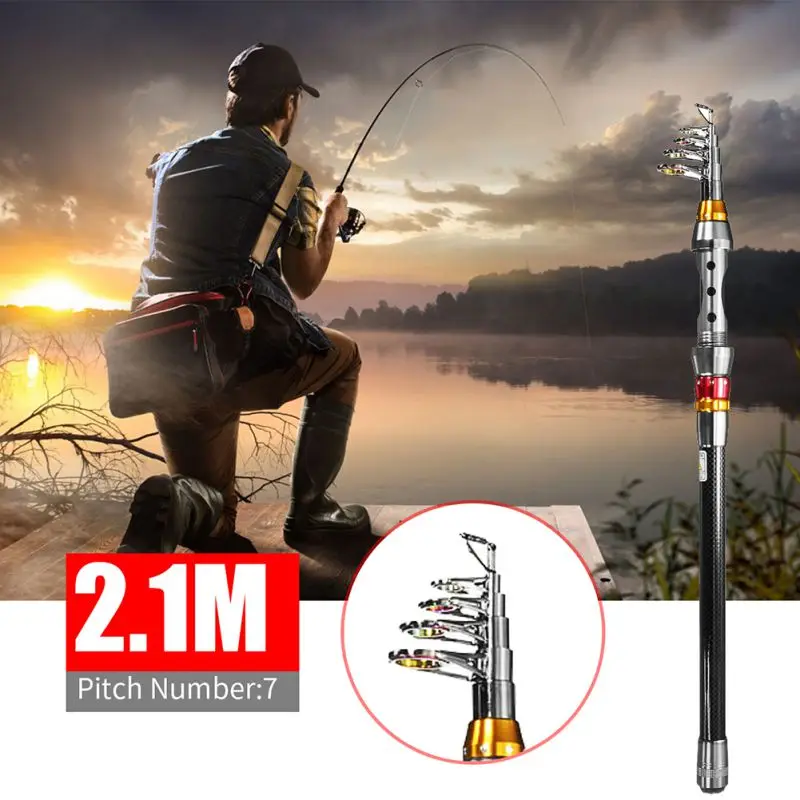 Углеродное волокно Удочка ультра светильник портативный путешествия