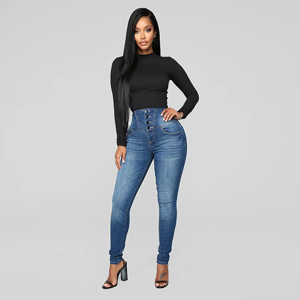 SAGACE новые джинсы для женщин 2020 винтажные узкие карандаш высокое качество модные брюки побеления|Узкие