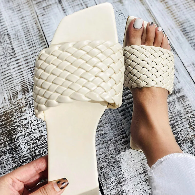 

Gladiator Women Sandals Weave Slippers Sandals For Women Shoes Beach Summer Shoes Slip on Sandals Woman Beach Designer Shoes