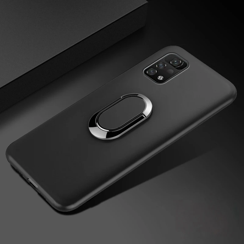 phone funda umidigi a11 pro max a11s a5 pro power 5 5s case black finger ring soft silicon umidigi a11 pro max coque free global shipping