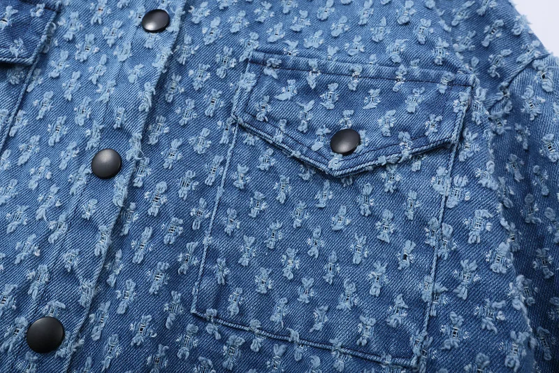 

100%Cotton Hole Process Denim Jackets Streetwear Washed HipHop New Mens Vintage Punk Rock Cowboy Jacket Tops Male Coats