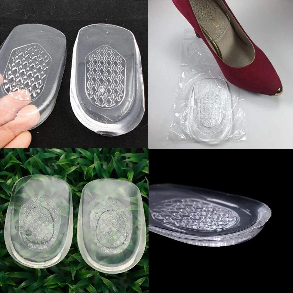 1 пара нескользящих силиконовых стелек для облегчения боли Женская обувь