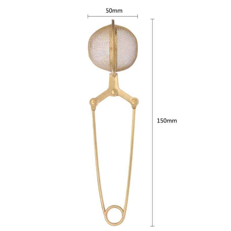 Ситечко для заварки чая из нержавеющей стали с шариковой ручкой фильтр чайного