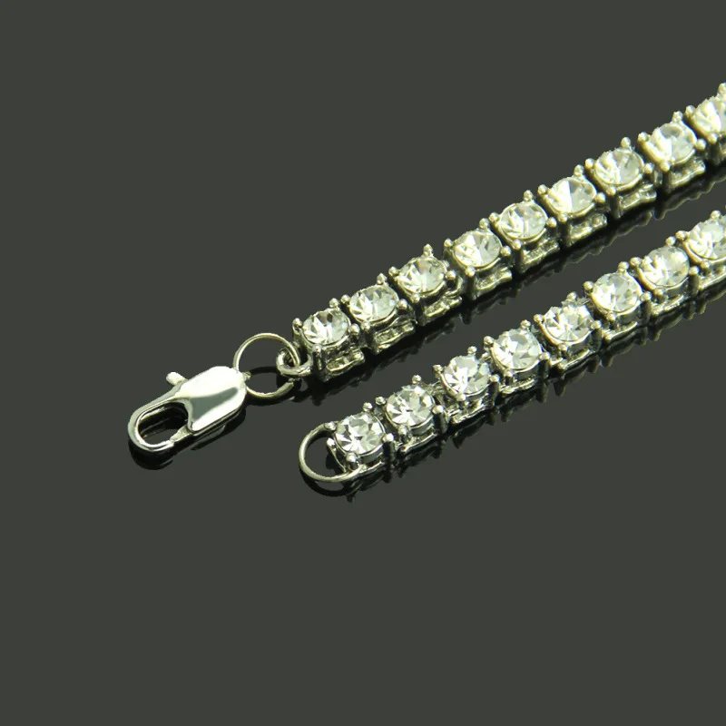 20/30 &quotДля мужчин с украшением в виде кристаллов 1 ряд Стразы льдом теннис цепи