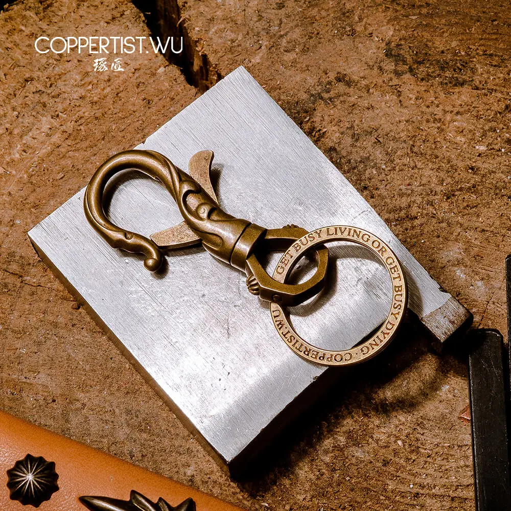 COPPERTIST.WU брелок &quotЦветок&quot Коллекция дизайнерский автомобильный винтажный для