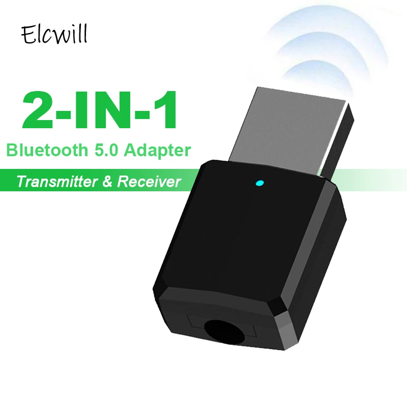 

2 In1 Bluetooth 5.0 Audio Receiver Transmitter Wireless Adapter Mini 3.5mm AUX Stereo Bluetooth Transmitter for TV PC Speaker