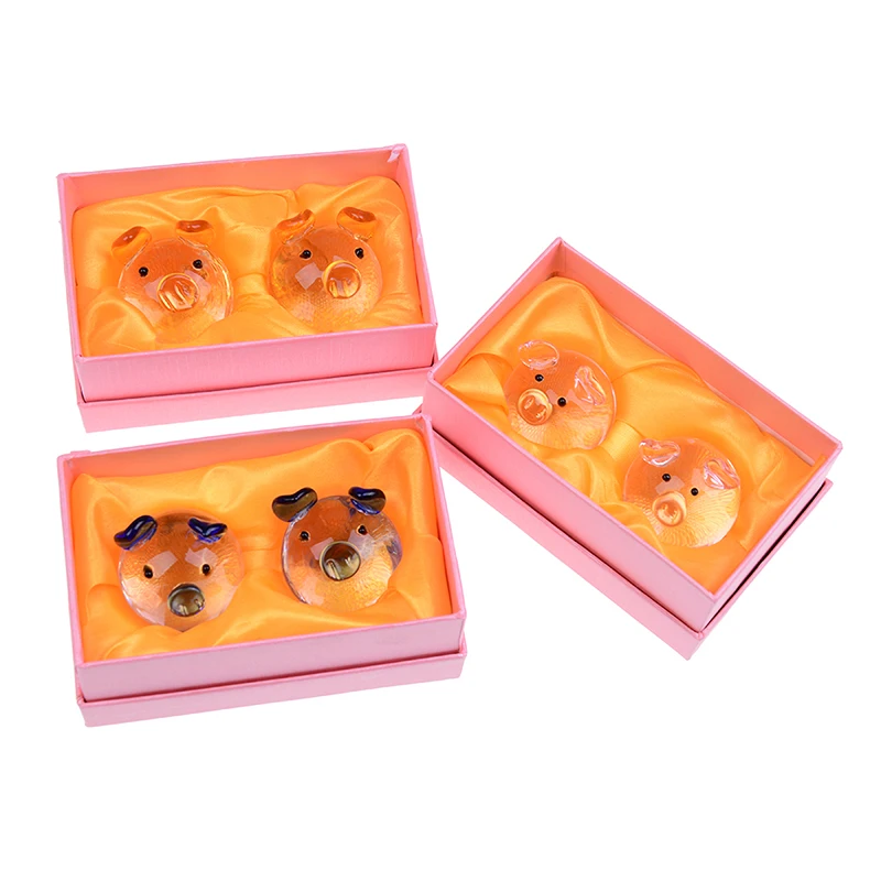 Мультяшные фигурки из смолы Хрустальная свинья хорошее состояние 2019 год