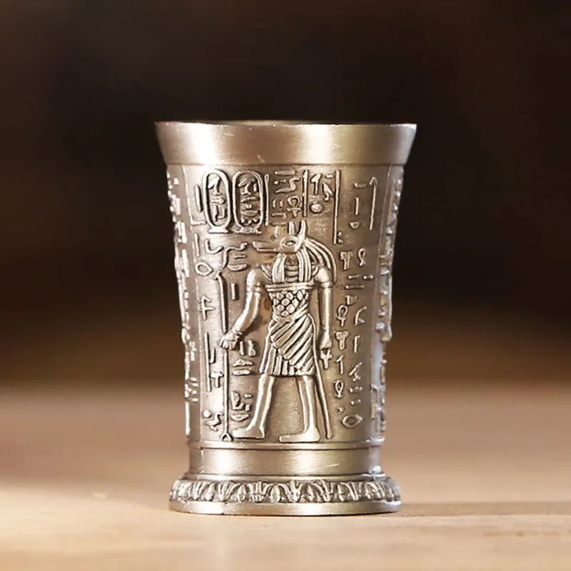 Ликер стекло Древний Египет Фараон Клеопатра Rameses Rah 3D Камея бронзовая медная