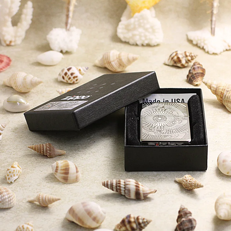 

Genuine Zippo oil lighter copper windproof Black Circular skeleton cigarette Kerosene lighters With anti-counterfeiting code