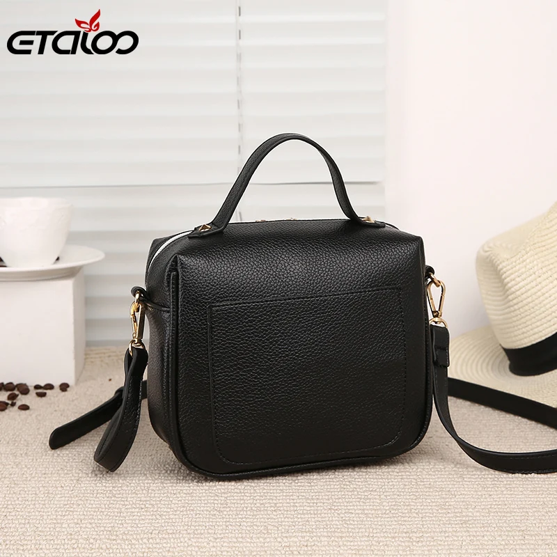 2021 модные повседневные однотонные женские Сумки из искусственной кожи женская