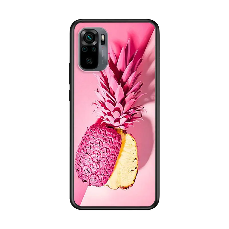 

Colorful Pineapple for Xiaomi Redmi Note 10 10S 9 9T 9S 9Pro Max 8T 8Pro 8 7 6 5 Pro 5A 4X 4 Soft Black Phone Case
