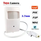 Tuya Камера 2MP IP камера POE Камера s HD 1080P 3,7 мм объектив PIR Стиль видеонаблюдения Системы видеонаблюдение P2P ONVif обнаружения движения