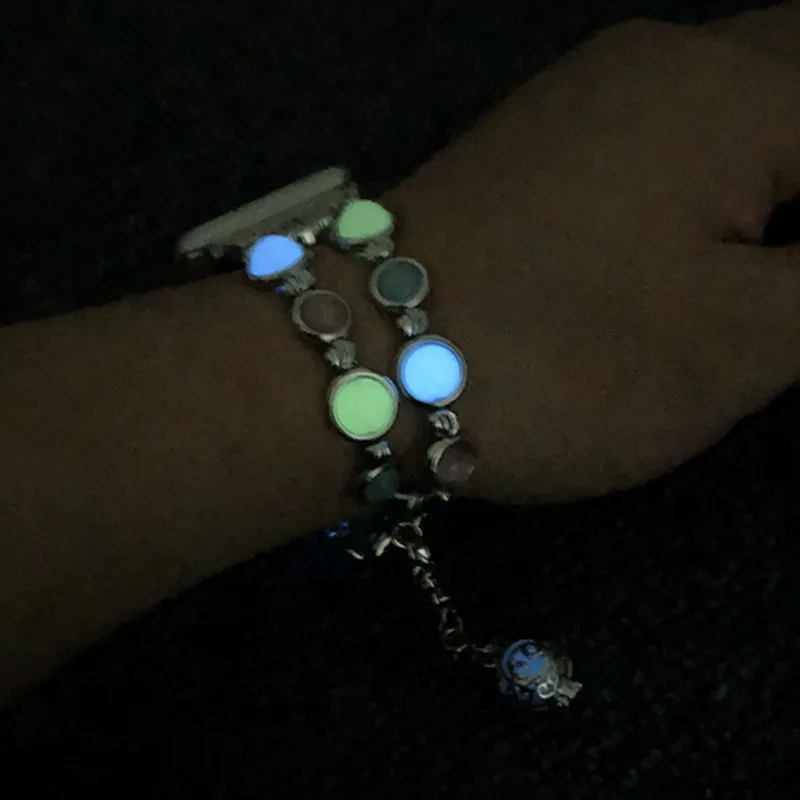 Новый дизайн бусы колье бисер браслет ремешок для наручных часов Apple Watch Series 5 4 3 2 1