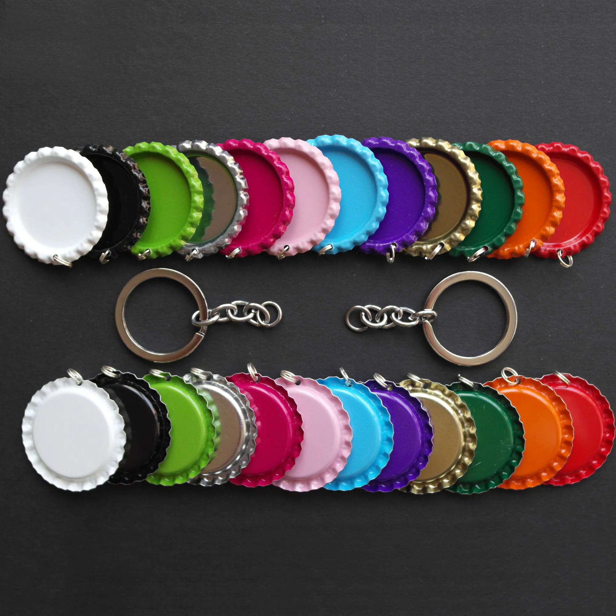 100 шт./лот яркие металлические хромированные колпачки для бутылок пива + шт.