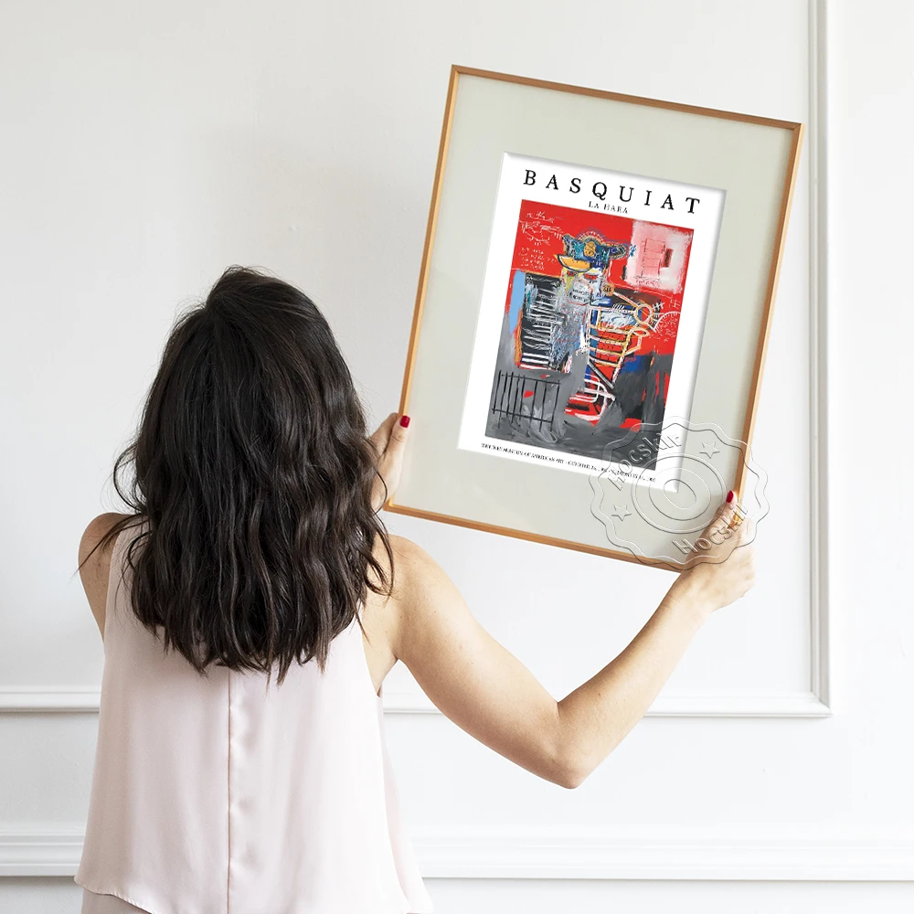 

Jean Michel Basquiat Graffiti Collection Exhibition Poster, Cabeza Abstract Art Prints, La Hara Neo Expressionism Home Decor