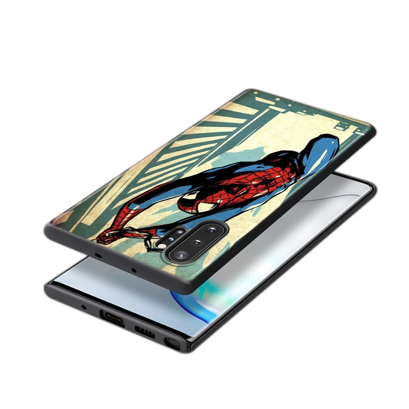 

Marvel Avengers Super Hero Spider-Man For Samsung Galaxy S21 S20 FE Ultra S10 Lite S9 S8 Plus S7 5G Soft TPU Silicone Phone Case