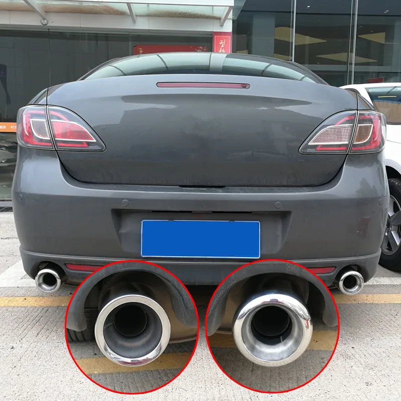 Наконечники выхлопной трубы из нержавеющей стали для автомобиля наконечники Mazda