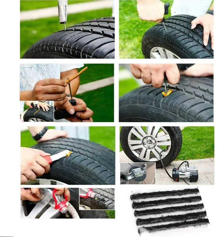 3.5mm/ 6mm CarTire Plug Puncture Repair Seals Rubber Strips for Car Motorcycle Auto Wheel Tyre Tubeless Quick Tools |