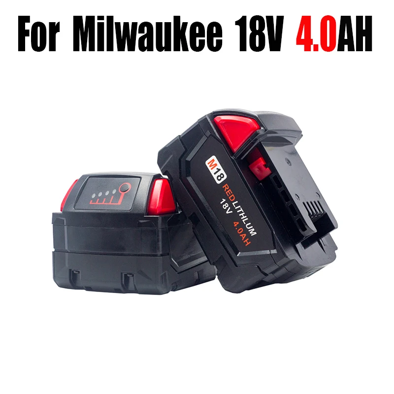 

For Milwaukee 48-11-1852 1815 M18 REDLITHIUM XC 4.0Ah 48-11-1850 1840 HD18SX C18B Cordless Power Tool Lithium Ion Battery Other