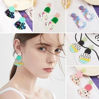 wybu girls earrings earrings fashionable geometric earrings girl women jewelry gift accessories