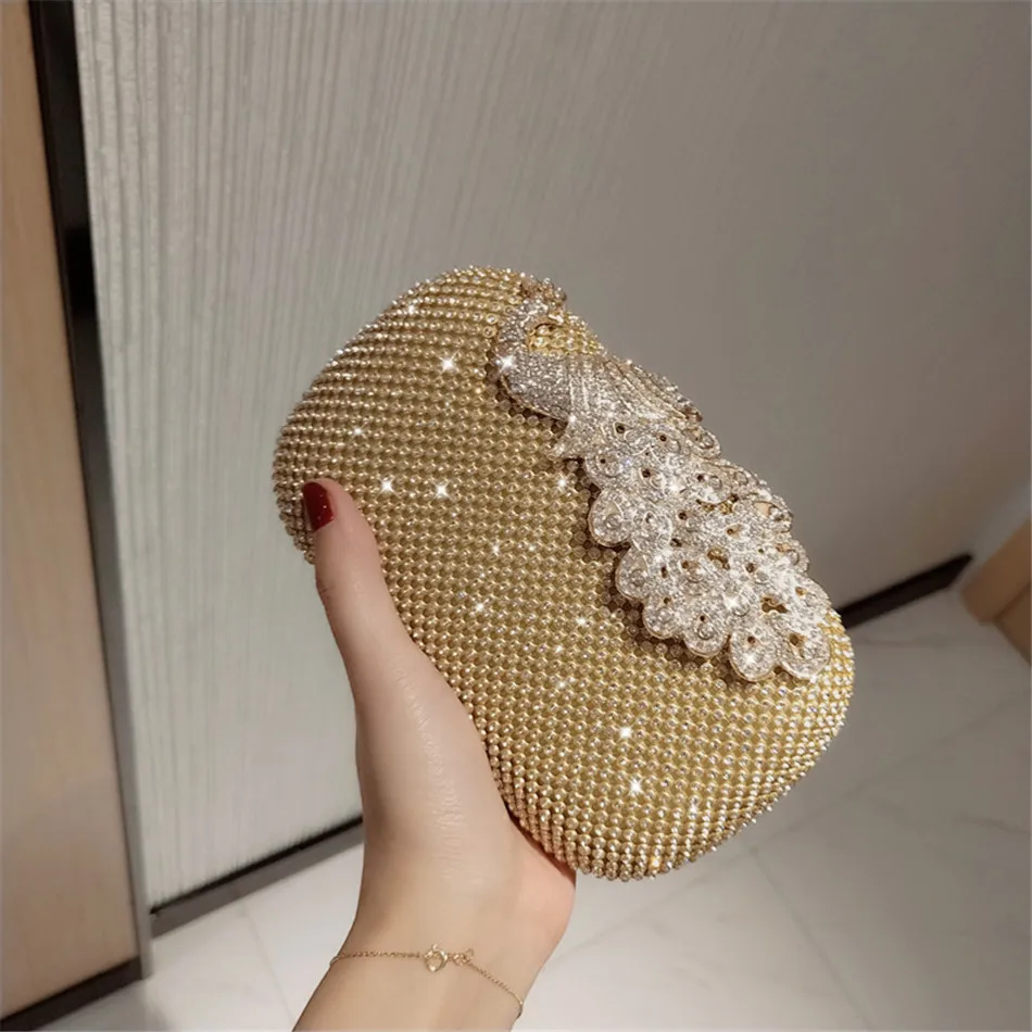 

New rhinestone banquet handbag evening party dress bagbag