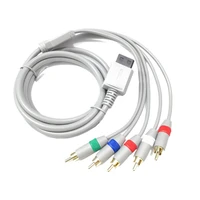 component audio video cable compatible with wii replacement 5 rca video stereo audio av cable to hdtv edtv 6 feet