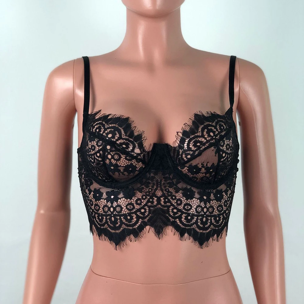 Кружевная кофта Майки 2020 летняя модная уличная одежда Женский базовый кроп топ